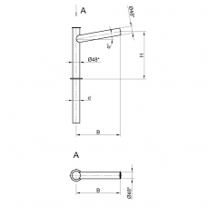 Кронштейн К20-0,5-0,5-1-1